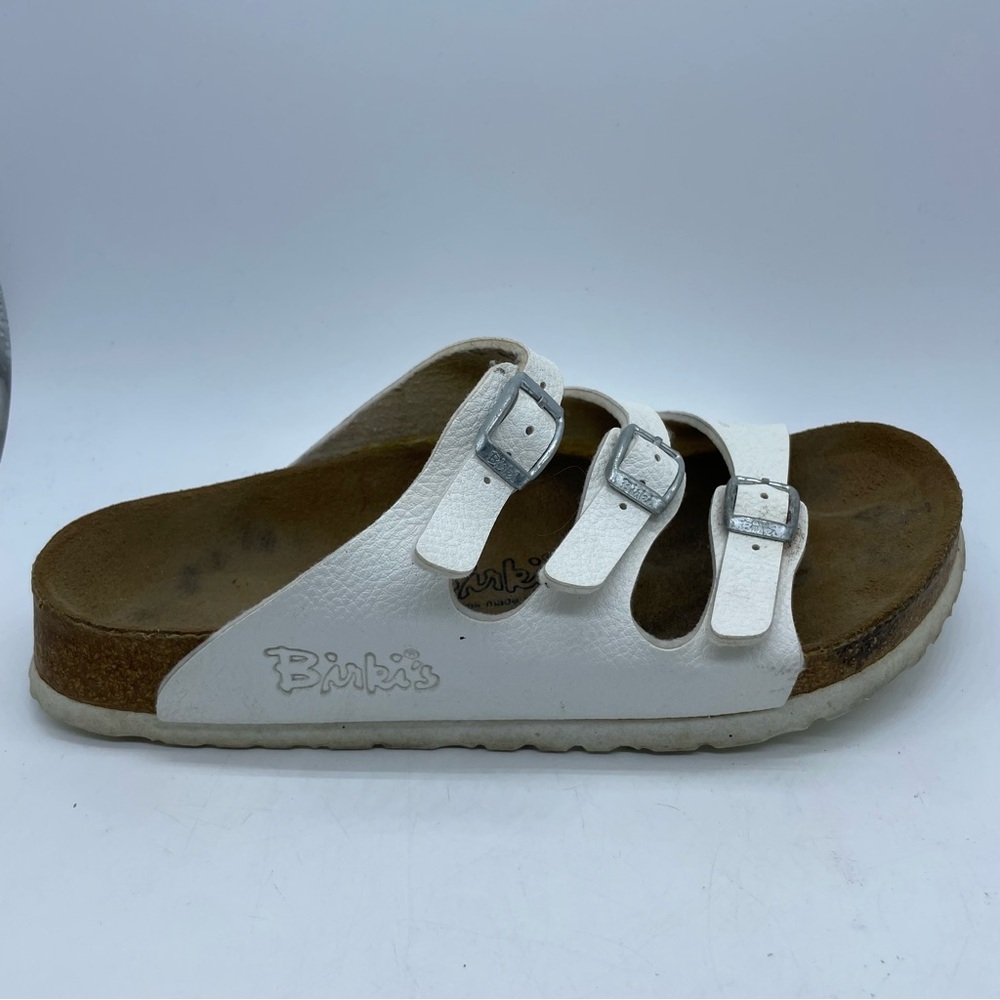 Birkenstock Birki’s Florida Three Strap Sandal White EU 38 W7 M5
